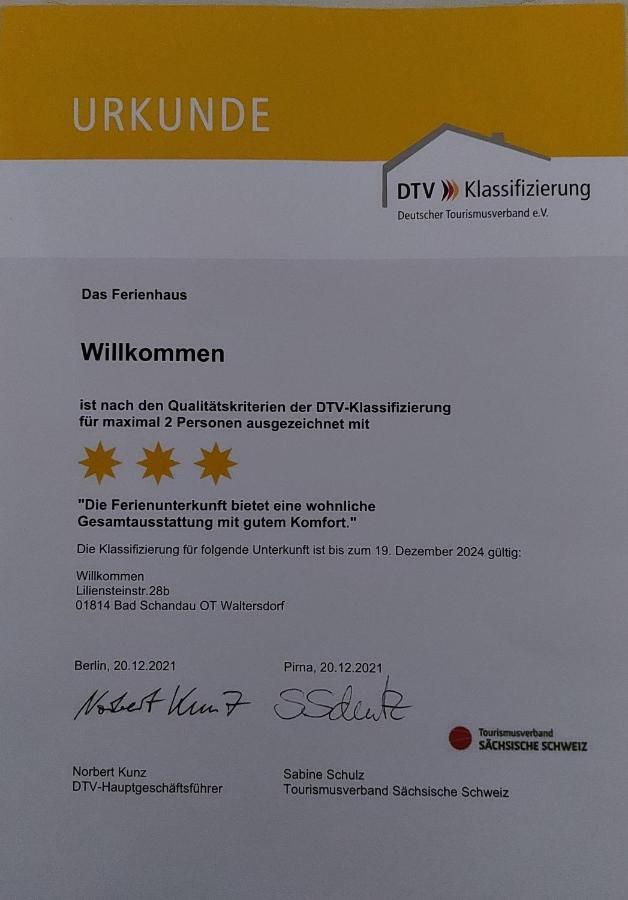 Ferienhaus Willkommen Bad Schandau Exterior foto